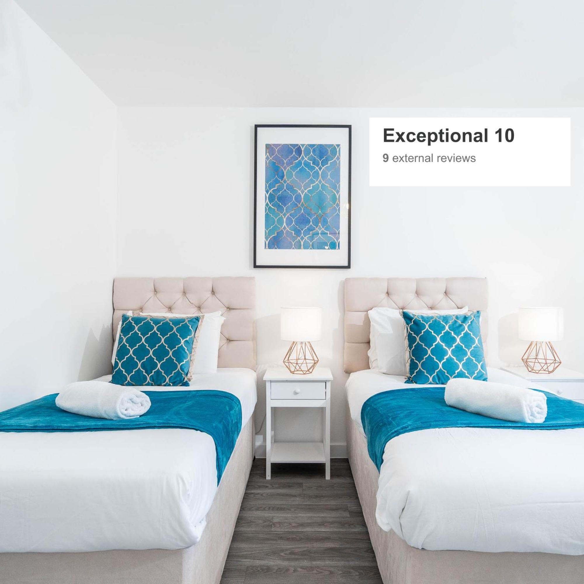 Luxury Apartment - Twin Beds - Selly Oak - Off-Street Parking - Free Netflix & Wifi - Top Rated 9Cc Birmingham Dış mekan fotoğraf