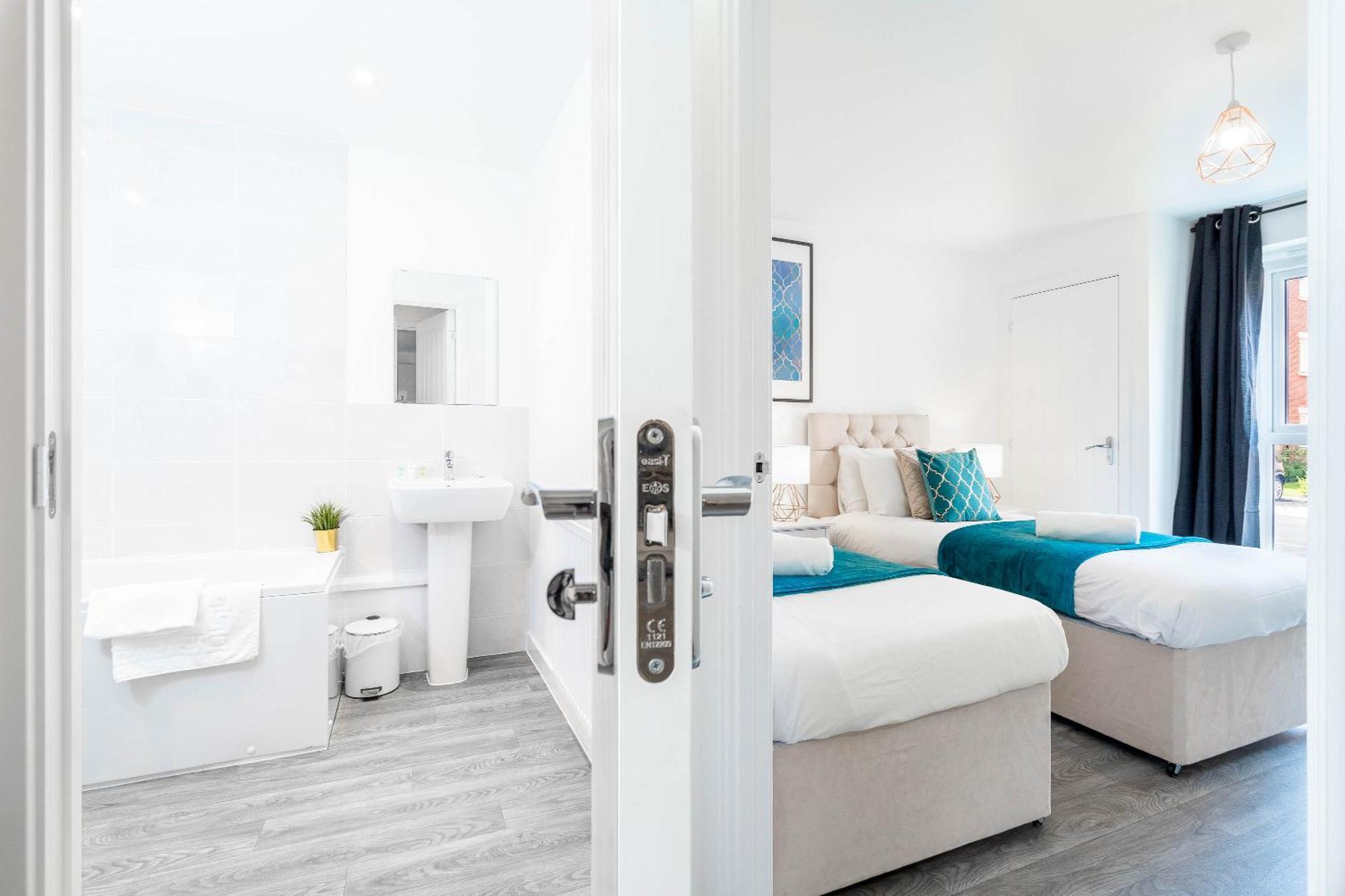 Luxury Apartment - Twin Beds - Selly Oak - Off-Street Parking - Free Netflix & Wifi - Top Rated 9Cc Birmingham Dış mekan fotoğraf